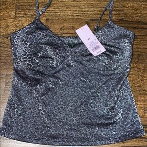 Silver Cheetah Print Tank